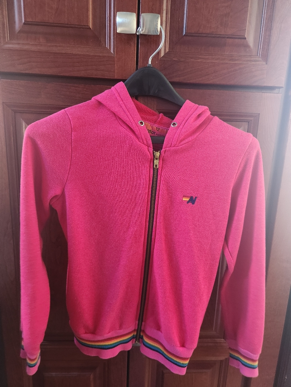 Aviator Nation Youth Zippered Hoodie Size 12 - Picture 5 of 12
